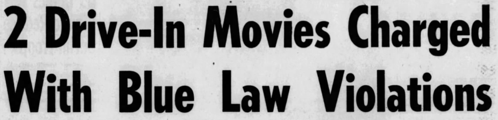 blue law headline